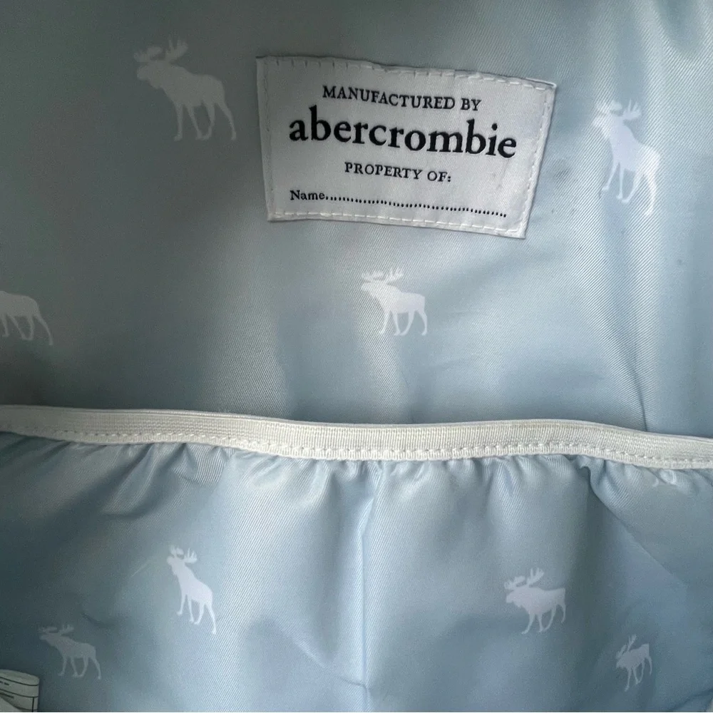 Abercrombie & Fitch Pastel Green Pink Girls‎ School Backpack Moose Charm